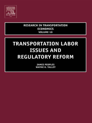 cover image of Transportation Labor Issues and Regulatory Reform